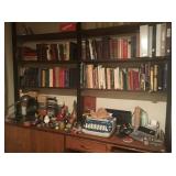Books, office items, Smith Corona typewriter