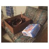 Chair with animal print fabric