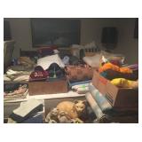 Bedding, hats and cats