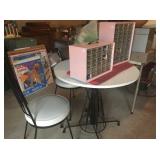 Vintage cafe set, pink nut and bolt holders