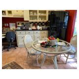 Vintage Bamboo Kitchenette with two chairs