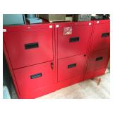 Red File Cabinets 2 drawer by Hon