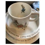 Peter Rabbit Wedgwood Beatrix Potter plate bowl cup