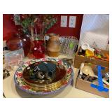 Plate Chargers, Vases, Bowls, Misc Kitchen tools