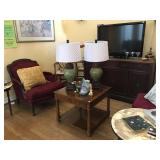 Large Chairs, Matching Lamps