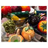 Large Collection of Paper Mache Fruit