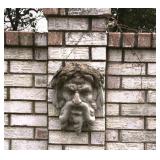 Outdoor decorative stone face