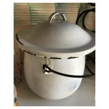 Antique Enamelware Chamber Pot