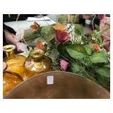 Assorted vases and dried flowers