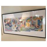 Beautiful Print by Sonia Delaunay 1937 titled Voyages Lointains
