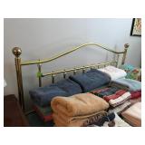 Queen size brass head with  frame