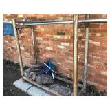 Outdoor firewood rack