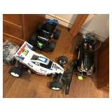 Assortment of remote control cars