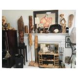 Living Room full of Original Artwork and Treasures from Around the World