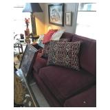 Burgundy Sofa by Thomasville