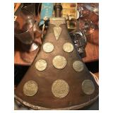 Antique Copper and Brass Egyptian Flask