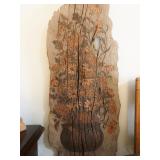 Carved and painted Wood  by Lynne