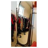Full Length Brass Floor Mirror