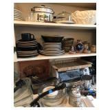 Misc Kitchen Items including a Toaster Oven