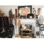 Living Room full of Original Artwork and Treasures from Around the World