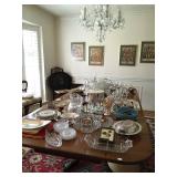 crystal and china serving pieces