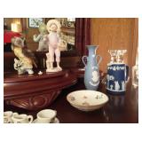 Wedgewood, Miniature tea set and figurines