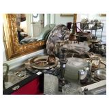 Silverplated serving pieces