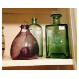 Vintage bottles, fly catcher