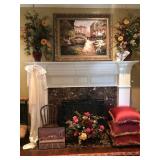 Formal living room staged with beautiful items