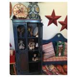 Country Blue Cabinet and matching Bench