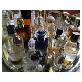 Large Assortment of Perfume Bottles