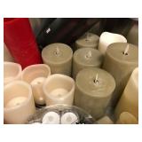 Large Assortment of battery operated candles