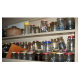 Jars filled with nuts and bolts