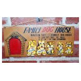 Vintage dog house plaque