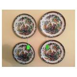 Asian motif decorative plates