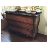 Dresser with marble top