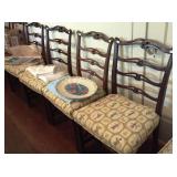 Chippendale ladder-back chairs