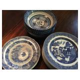 Blue and white dishes