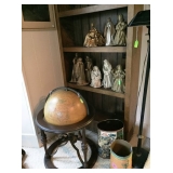 Decorative globe and Nativity scene