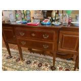 Cherry Wood Buffet with brass hardware  
