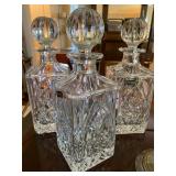 Polish IRENA Decanters 24 lead crystal  