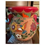 Extra Large Talavera Terra Cotta Pot from Mexico  