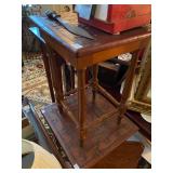 Leather hand tooled occasional Tables from Mexico  