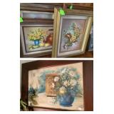 Original Oil Artwork by Oak Cliff Artist, Original Watercolor by DeCaprio  