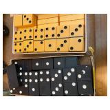 Vintage Ebony and Ivory Dominoes  