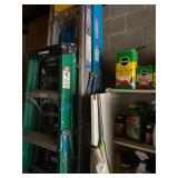 Garage items, ladders,   