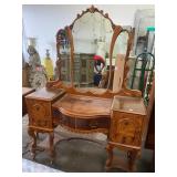 Antique Vanity with Mirror