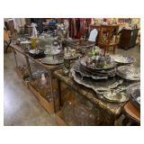 Assorment of Silverplate serviing pieces 