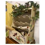 Hand painted vintage shoe rack