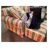 Over stuffed chair and ottoman